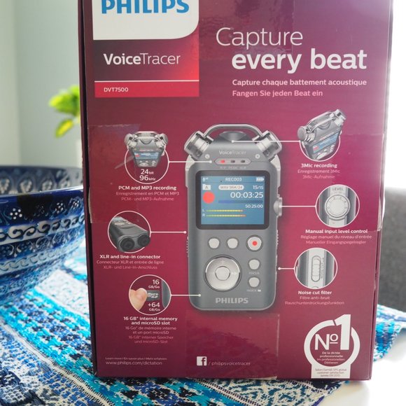 Philips VoiceTracer DVT7500 Digital Recorder for Music Recording -Discontinued! - Picture 4 of 11